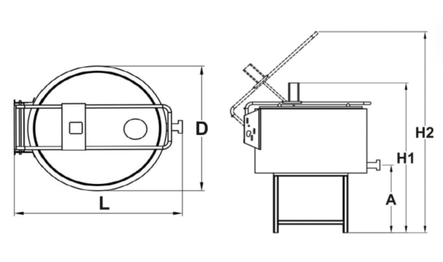 VERTICAL TANKS DIMENSIONS Milking Machinery